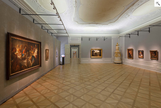 Residenzgalerie in Salzburg, mit Deckenstuckaturen von Alberto Camesina