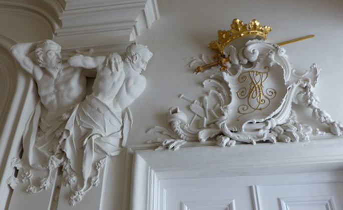 Atlanti nel palazzo d'inverno del Principe Eugenio a Vienna,