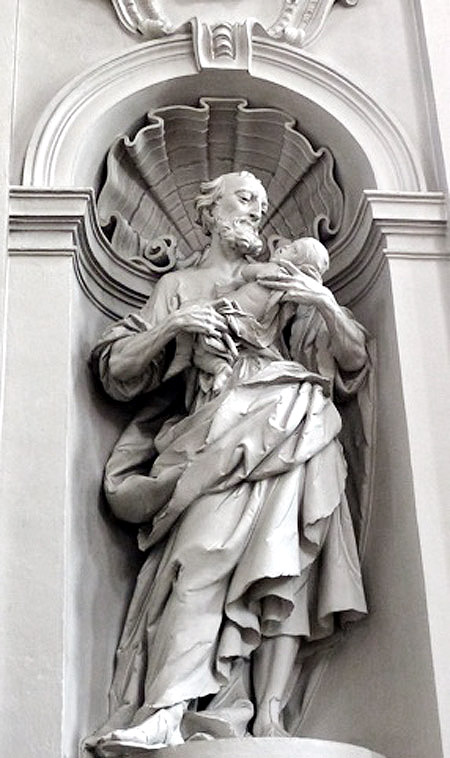 Diego Carlone, Hl. Josef mit dem Jesuskind, Johannsspitalkirche Salzburg