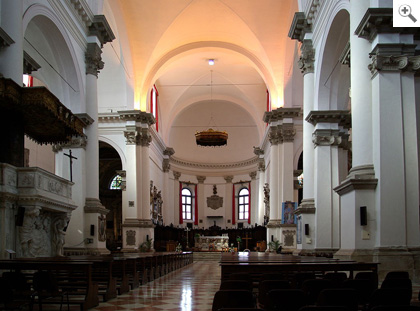 Kathedrale von Chioggia bei Venedig, erbaut von Baldassare Longhena und Tommaso Contin