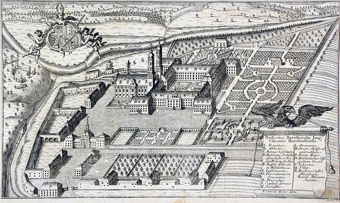 Veduta dell'abbazia di Obermarchtal, 1771