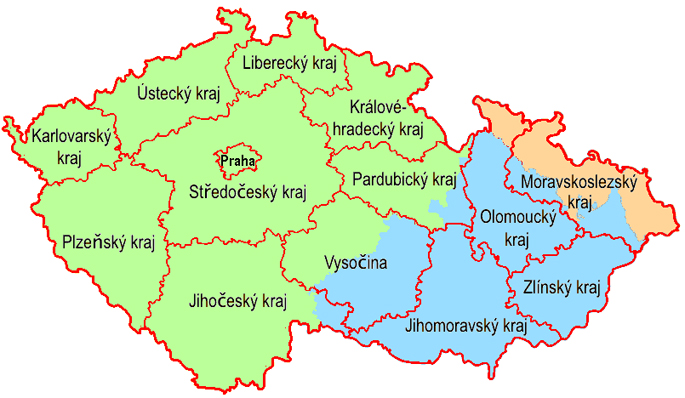Moravia mappa