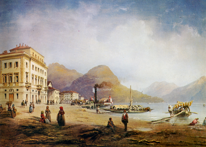 Schiffanlegestelle in Lugano