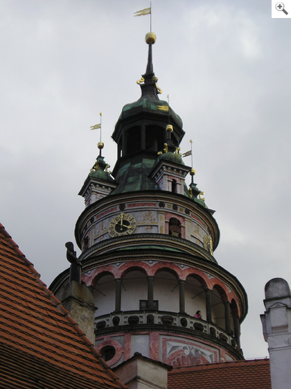 Torre del castello di Český Krumlov (CZ)