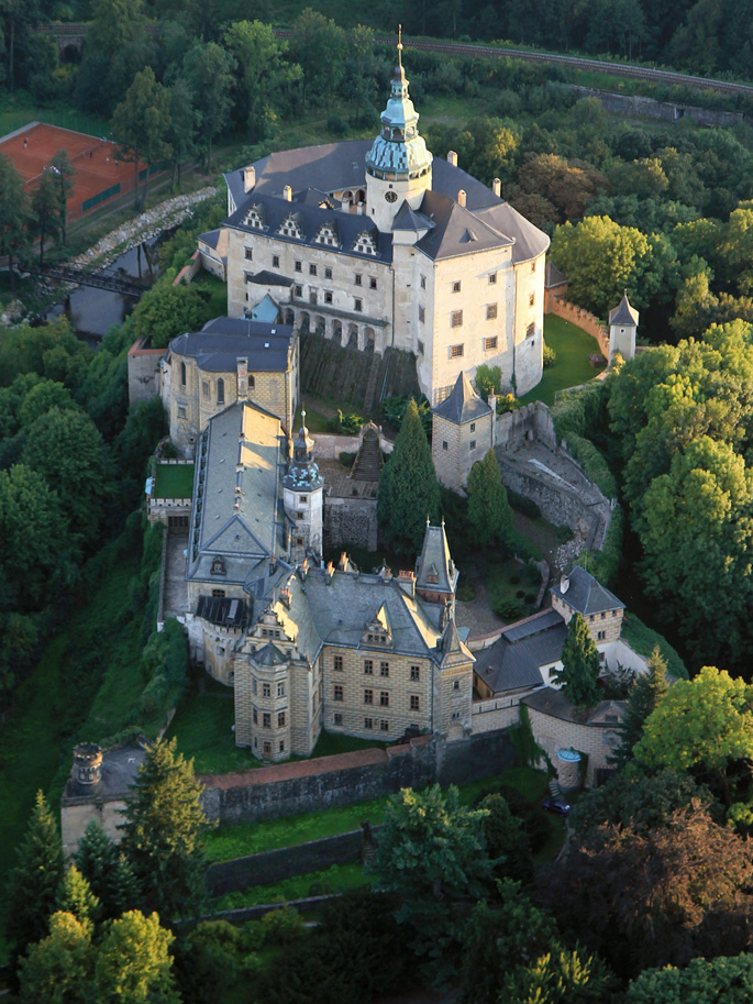 Castello inferiore di Frýdlant in Boemia settentrionale (CZ)